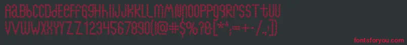 Chainfontopen Font – Red Fonts on Black Background