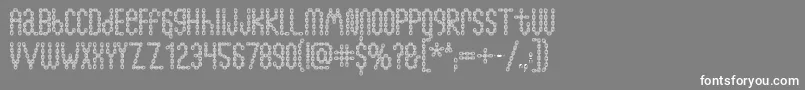 Chainfontopen Font – White Fonts on Gray Background