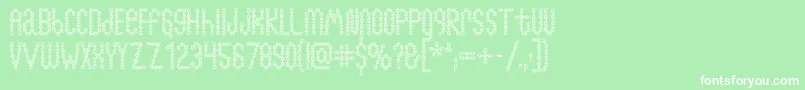 Chainfontopen Font – White Fonts on Green Background