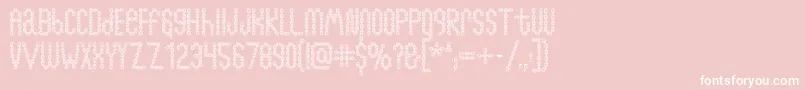 Chainfontopen Font – White Fonts on Pink Background