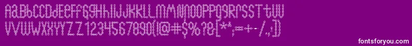 Chainfontopen Font – White Fonts on Purple Background