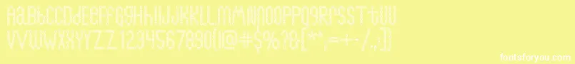 Chainfontopen Font – White Fonts on Yellow Background