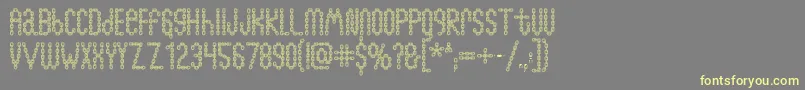 Chainfontopen Font – Yellow Fonts on Gray Background