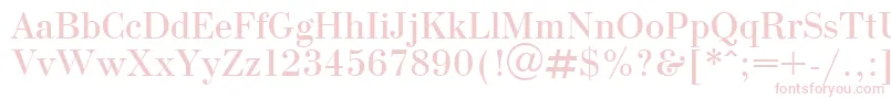 Czcionka OlgaPlain.001.001 – różowe czcionki na białym tle