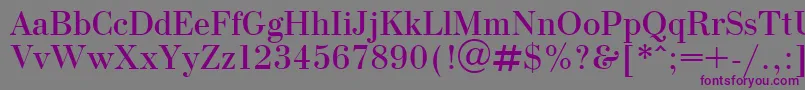 OlgaPlain.001.001 Font – Purple Fonts on Gray Background