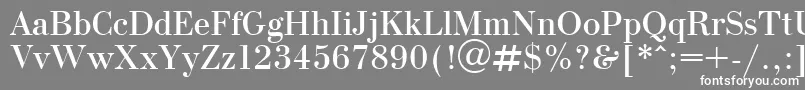 OlgaPlain.001.001 Font – White Fonts on Gray Background