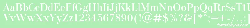 OlgaPlain.001.001フォントについての詳細 フォントOlgaPlain.001.001 – 緑の背景に白い文字