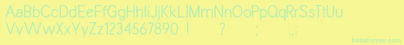 SparklerDemo-fontti – vihreät fontit keltaisella taustalla