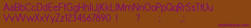 Шрифт SparklerDemo – фиолетовые шрифты на коричневом фоне