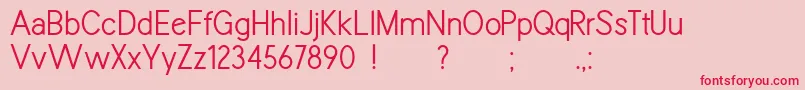 SparklerDemo Font – Red Fonts on Pink Background