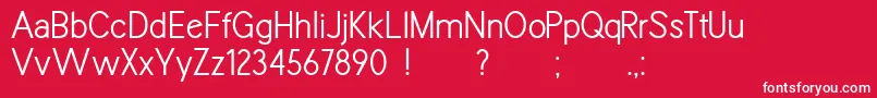 SparklerDemo Font – White Fonts on Red Background