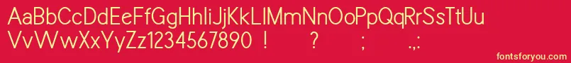 SparklerDemo Font – Yellow Fonts on Red Background