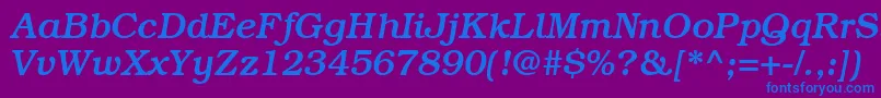 fuente BookmanmediumRegularitalic – Fuentes Azules Sobre Fondo Morado