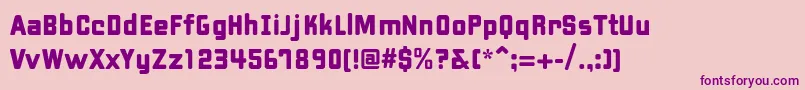 PfhipsterBold-Schriftart – Violette Schriften auf rosa Hintergrund