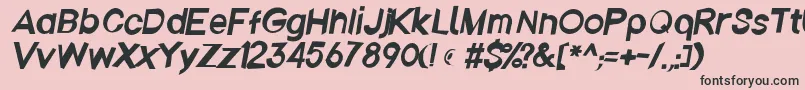Emberita Font – Black Fonts on Pink Background