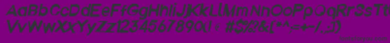 Emberita Font – Black Fonts on Purple Background