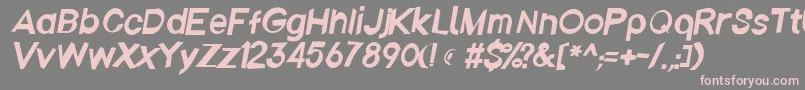 Emberita Font – Pink Fonts on Gray Background