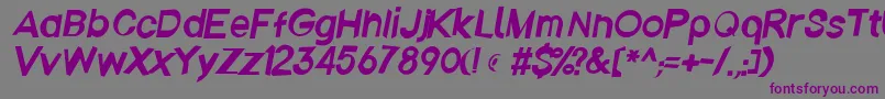 Emberita Font – Purple Fonts on Gray Background