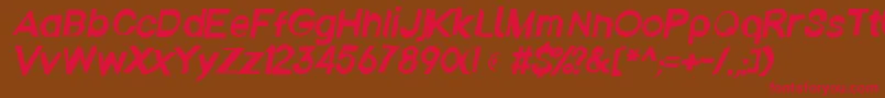 Emberita Font – Red Fonts on Brown Background
