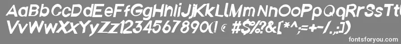 Emberita Font – White Fonts on Gray Background