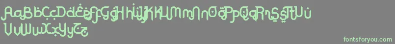 RodjaBoldAltEnd Font – Green Fonts on Gray Background