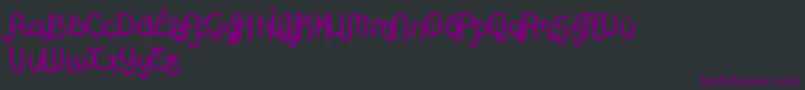 RodjaBoldAltEnd Font – Purple Fonts on Black Background