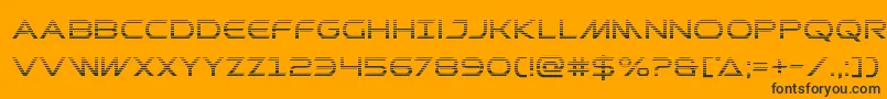 フォントPrometheangrad – 黒い文字のオレンジの背景