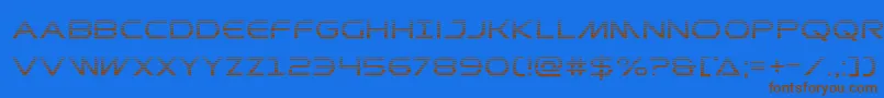 Шрифт Prometheangrad – коричневые шрифты на синем фоне