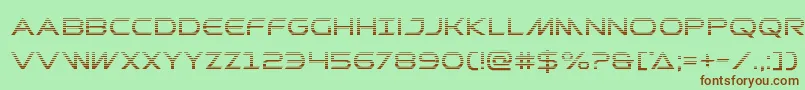 Prometheangrad Font – Brown Fonts on Green Background
