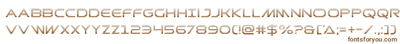 Шрифт Prometheangrad – коричневые шрифты на белом фоне