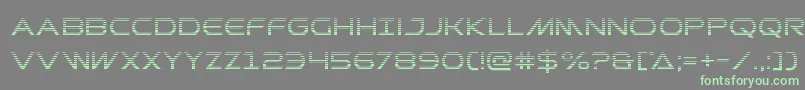Шрифт Prometheangrad – зелёные шрифты на сером фоне
