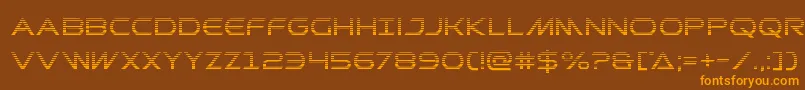 Prometheangrad Font – Orange Fonts on Brown Background