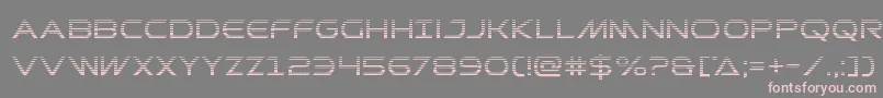フォントPrometheangrad – 灰色の背景にピンクのフォント