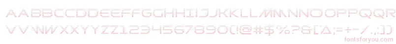 Prometheangrad-Schriftart – Rosa Schriften auf weißem Hintergrund