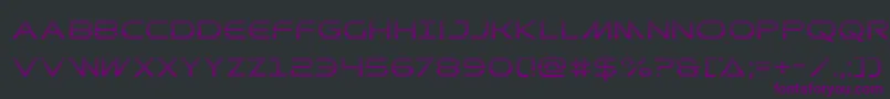 Шрифт Prometheangrad – фиолетовые шрифты на чёрном фоне