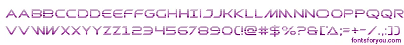フォントPrometheangrad – 紫色のフォント