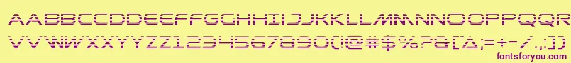 Prometheangrad Font – Purple Fonts on Yellow Background