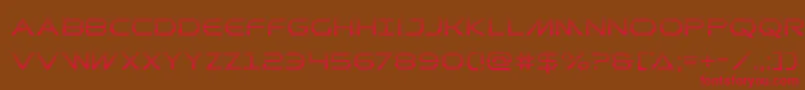 Шрифт Prometheangrad – красные шрифты на коричневом фоне