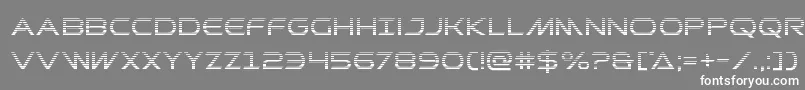 フォントPrometheangrad – 灰色の背景に白い文字