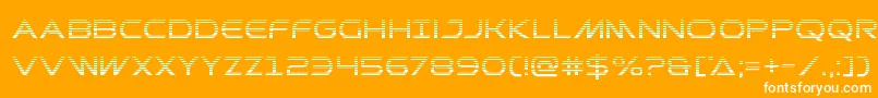 Prometheangrad Font – White Fonts on Orange Background