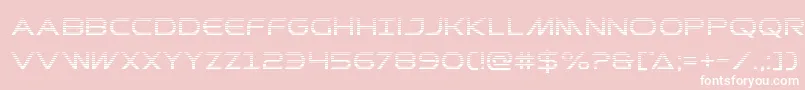 Шрифт Prometheangrad – белые шрифты на розовом фоне