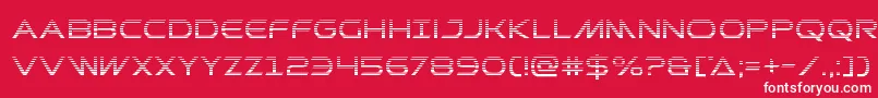 Шрифт Prometheangrad – белые шрифты на красном фоне