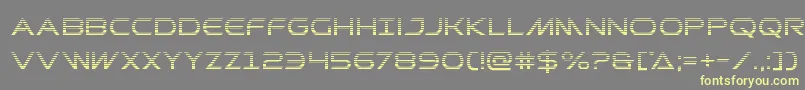 Prometheangrad-fontti – keltaiset fontit harmaalla taustalla