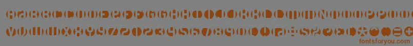 Шрифт Dblayer3 – коричневые шрифты на сером фоне