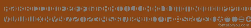 Dblayer3 Font – Gray Fonts on Brown Background