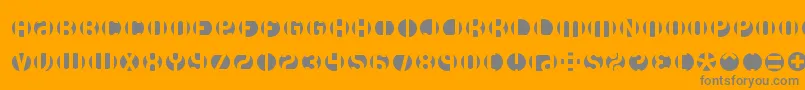 fuente Dblayer3 – Fuentes Grises Sobre Fondo Naranja