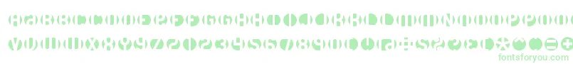 Dblayer3 Font – Green Fonts on White Background