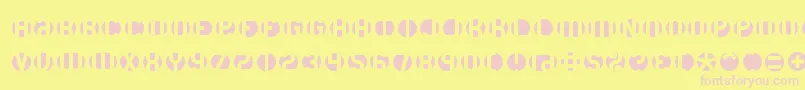 Dblayer3 Font – Pink Fonts on Yellow Background