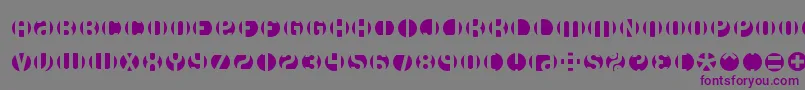 Dblayer3-Schriftart – Violette Schriften auf grauem Hintergrund