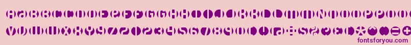fuente Dblayer3 – Fuentes Moradas Sobre Fondo Rosa